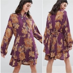 Free people purple Shake it mini dress tunic